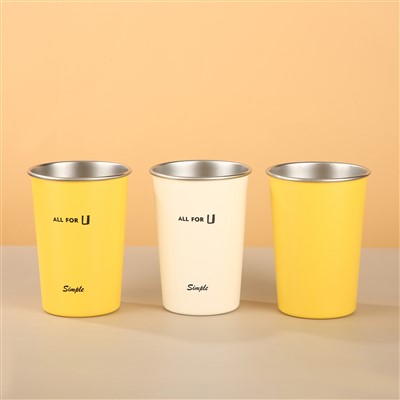 304 Stainless Steel Single-Layer Water Cup